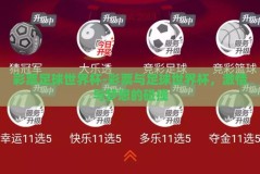 彩票足球世界杯-彩票与足球世界杯，激情与梦想的碰撞