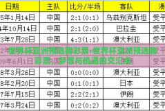 世界杯亚洲预选赛彩票-世界杯亚洲预选赛彩票，梦想与机遇的交汇点