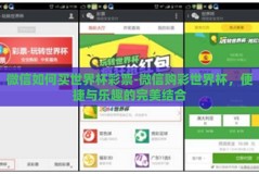 微信如何买世界杯彩票-微信购彩世界杯，便捷与乐趣的完美结合