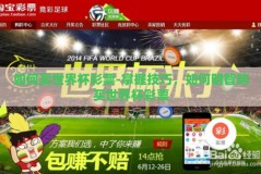 如何买世界杯彩票-掌握技巧，如何明智购买世界杯彩票