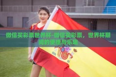 微信买彩票世界杯-微信买彩票，世界杯期间的便捷与乐趣