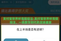 支付宝世界杯竞猜投注-支付宝世界杯竞猜投注，一场数字时代的足球盛宴