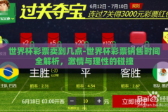 世界杯彩票卖到几点-世界杯彩票销售时间全解析，激情与理性的碰撞