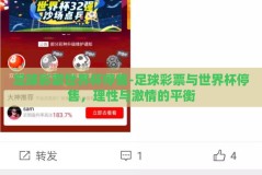 足球彩票世界杯停售-足球彩票与世界杯停售，理性与激情的平衡