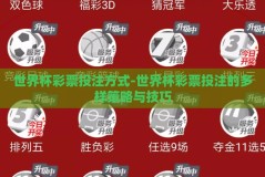世界杯彩票投注方式-世界杯彩票投注的多样策略与技巧