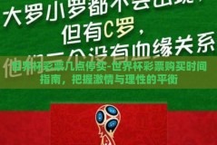 世界杯彩票几点停买-世界杯彩票购买时间指南，把握激情与理性的平衡