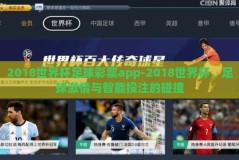 2018世界杯足球彩票app-2018世界杯，足球激情与智能投注的碰撞