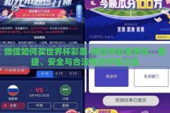 微信如何买世界杯彩票-微信购彩世界杯，便捷、安全与合法性的平衡之道