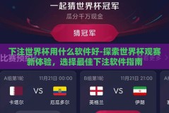 下注世界杯用什么软件好-探索世界杯观赛新体验，选择最佳下注软件指南