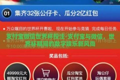 支付宝微信世界杯投注-支付宝与微信，世界杯期间的数字娱乐新风尚