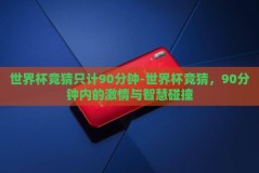 世界杯竞猜只计90分钟-世界杯竞猜，90分钟内的激情与智慧碰撞