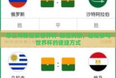 怎么用微信买世界杯-微信购票，轻松参与世界杯的便捷方式