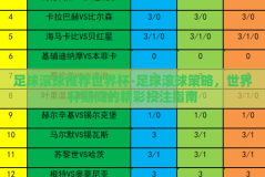 足球滚球推荐世界杯-足球滚球策略，世界杯期间的精彩投注指南