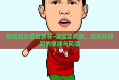 微信买彩票世界杯-微信买彩票，世界杯期间的便捷与风险