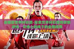 去哪买世界杯彩票-探索世界杯彩票购买新途径，从线上到线下的全面指南