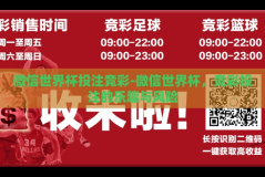 微信世界杯投注竞彩-微信世界杯，竞彩投注的乐趣与风险