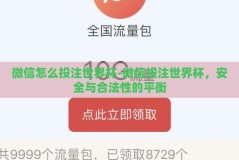 微信怎么投注世界杯-微信投注世界杯，安全与合法性的平衡