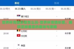 世界杯竞猜彩票怎么玩-世界杯竞猜彩票，解锁足球盛宴的趣味与策略