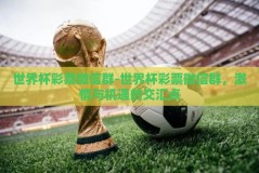 世界杯彩票微信群-世界杯彩票微信群，激情与机遇的交汇点