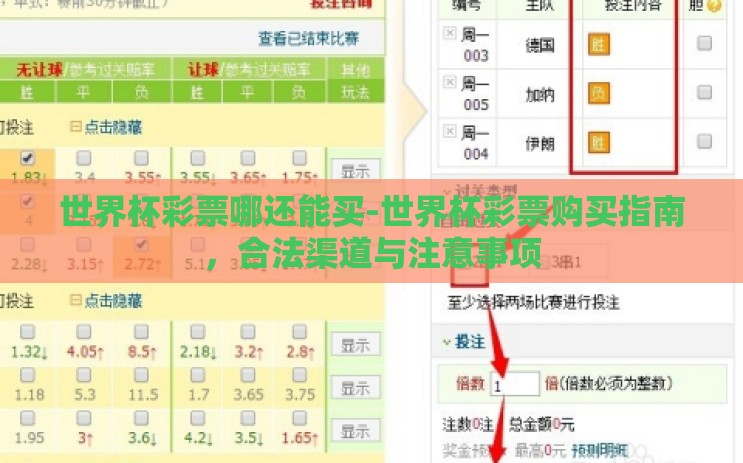 世界杯彩票哪还能买-世界杯彩票购买指南,合法渠道与注意事项 世界杯彩票哪还能买-世界杯彩票购买指南,合法渠道与注意事项