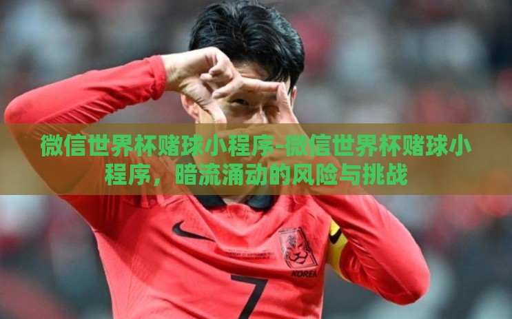 微信世界杯赌球小程序-微信世界杯赌球小程序，暗流涌动的风险与挑战