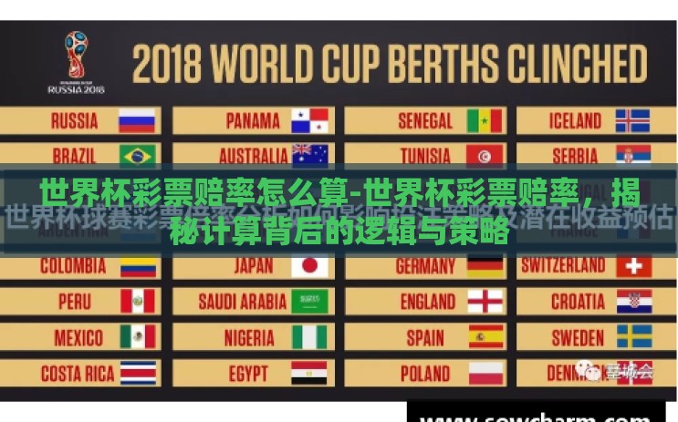 世界杯彩票赔率怎么算-世界杯彩票赔率，揭秘计算背后的逻辑与策略