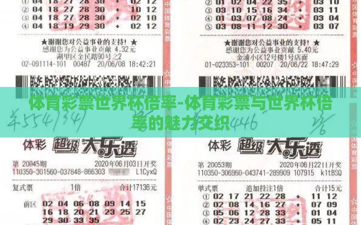 体育彩票世界杯倍率-体育彩票与世界杯倍率的魅力交织 体育彩票世界杯倍率-体育彩票与世界杯倍率的魅力交织