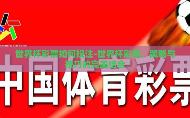 世界杯彩票如何投注-世界杯彩票，策略与技巧的完美结合