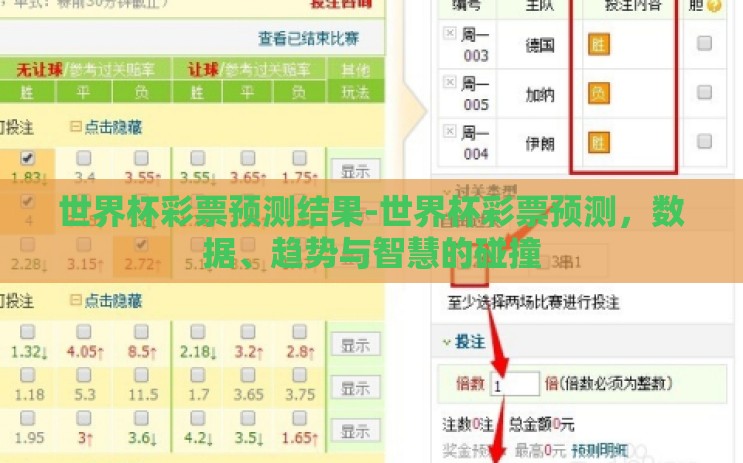 世界杯彩票预测结果-世界杯彩票预测，数据、趋势与智慧的碰撞