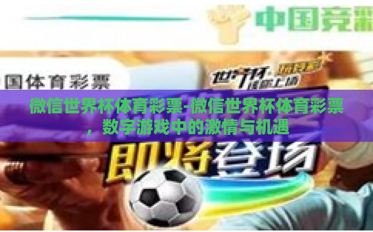 微信世界杯体育彩票-微信世界杯体育彩票,数字游戏中的激情与机遇 微信世界杯体育彩票-微信世界杯体育彩票,数字游戏中的激情与机遇