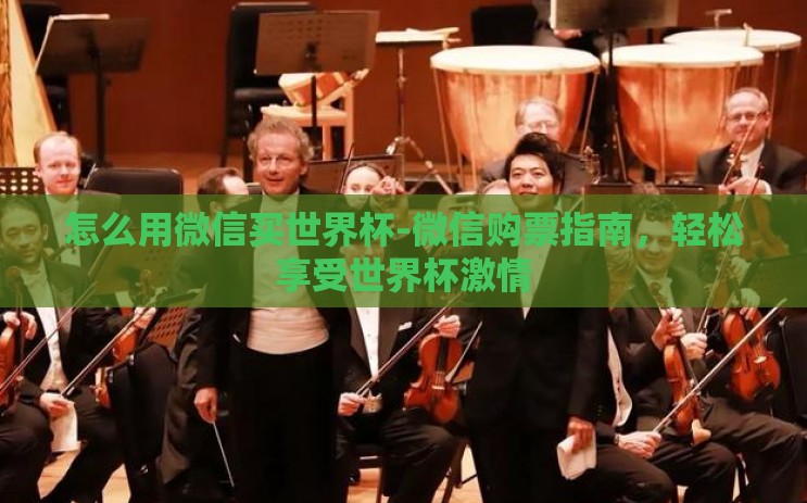 怎么用微信买世界杯-微信购票指南,轻松享受世界杯激情 怎么用微信买世界杯-微信购票指南,轻松享受世界杯激情