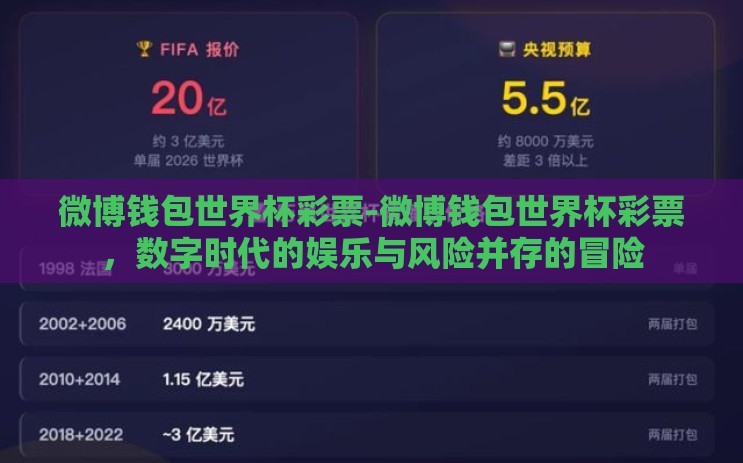微博钱包世界杯彩票-微博钱包世界杯彩票,数字时代的娱乐与风险并存的冒险 微博钱包世界杯彩票-微博钱包世界杯彩票,数字时代的娱乐与风险并存的冒险