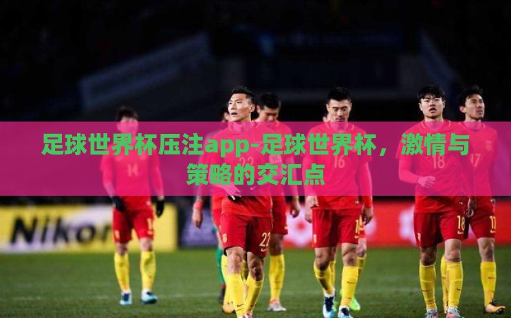 足球世界杯压注app-足球世界杯,激情与策略的交汇点 足球世界杯压注app-足球世界杯,激情与策略的交汇点