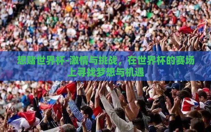 想赌世界杯-激情与挑战,在世界杯的赛场上寻找梦想与机遇 想赌世界杯-激情与挑战,在世界杯的赛场上寻找梦想与机遇