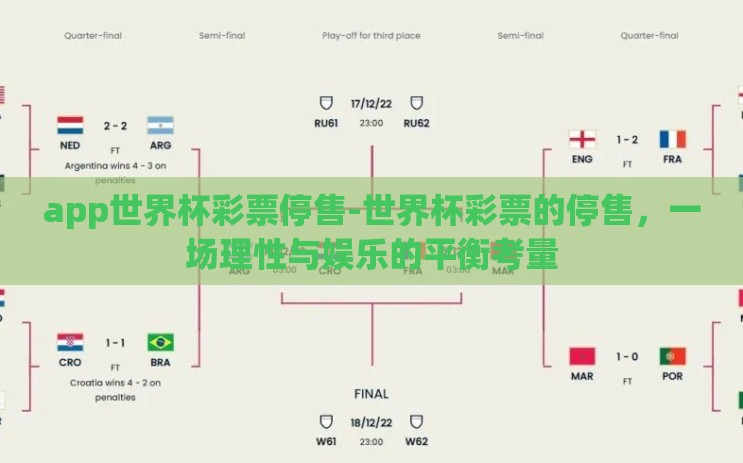 app世界杯彩票停售-世界杯彩票的停售,一场理性与娱乐的平衡考量 app世界杯彩票停售-世界杯彩票的停售,一场理性与娱乐的平衡考量