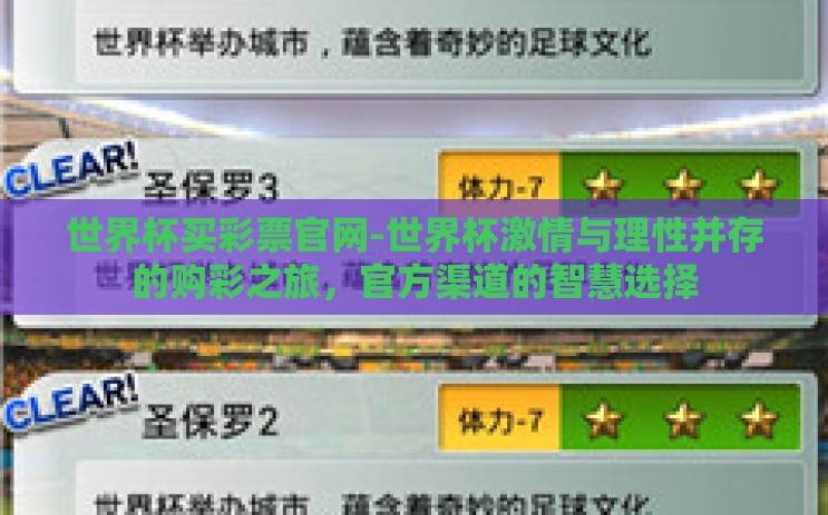 世界杯买彩票官网-世界杯激情与理性并存的购彩之旅，官方渠道的智慧选择