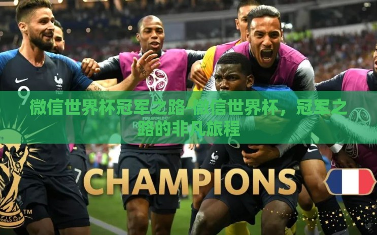 微信世界杯冠军之路-微信世界杯，冠军之路的非凡旅程