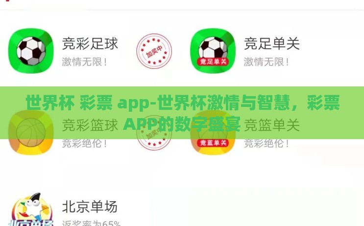 世界杯 彩票 app-世界杯激情与智慧，彩票APP的数字盛宴