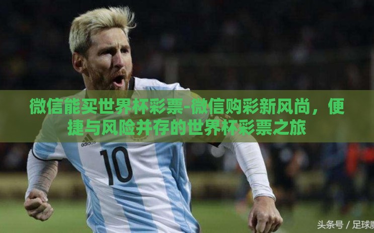 微信能买世界杯彩票-微信购彩新风尚，便捷与风险并存的世界杯彩票之旅