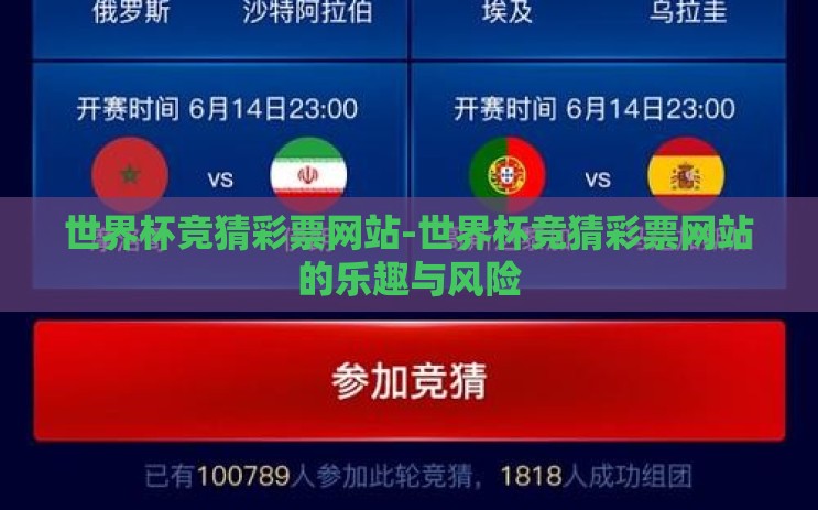 世界杯竞猜彩票网站-世界杯竞猜彩票网站的乐趣与风险