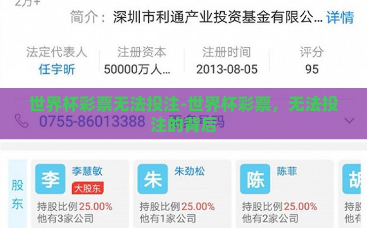 世界杯彩票无法投注-世界杯彩票,无法投注的背后 世界杯彩票无法投注-世界杯彩票,无法投注的背后